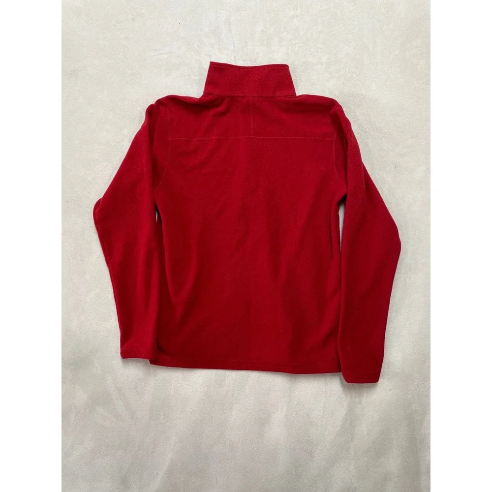 The North Face Mens TKA 100 1/4 Zip Fleece Pullover Red Medium Regular Fit